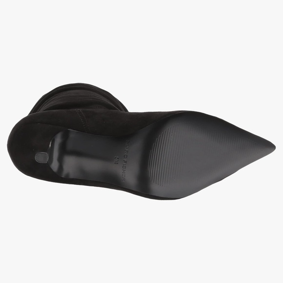 Marc Fisher Women's Manya Ruched Stiletto Boot Black New Size 8.5 - Picture 3 of 9